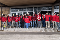 Racanelli Construction recognizes February as National Heart Month - team members “Go Red for Women”